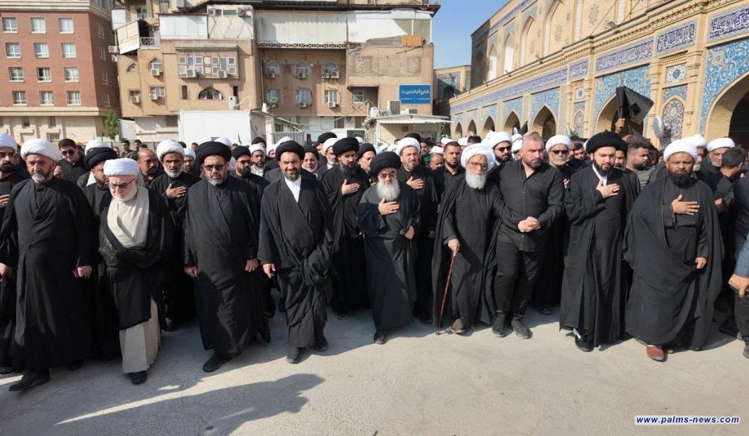 حشود المؤمنين تُحيي ذكرى استشهاد السيدة فاطمة الزهراء (ع) في النجف الأشرف